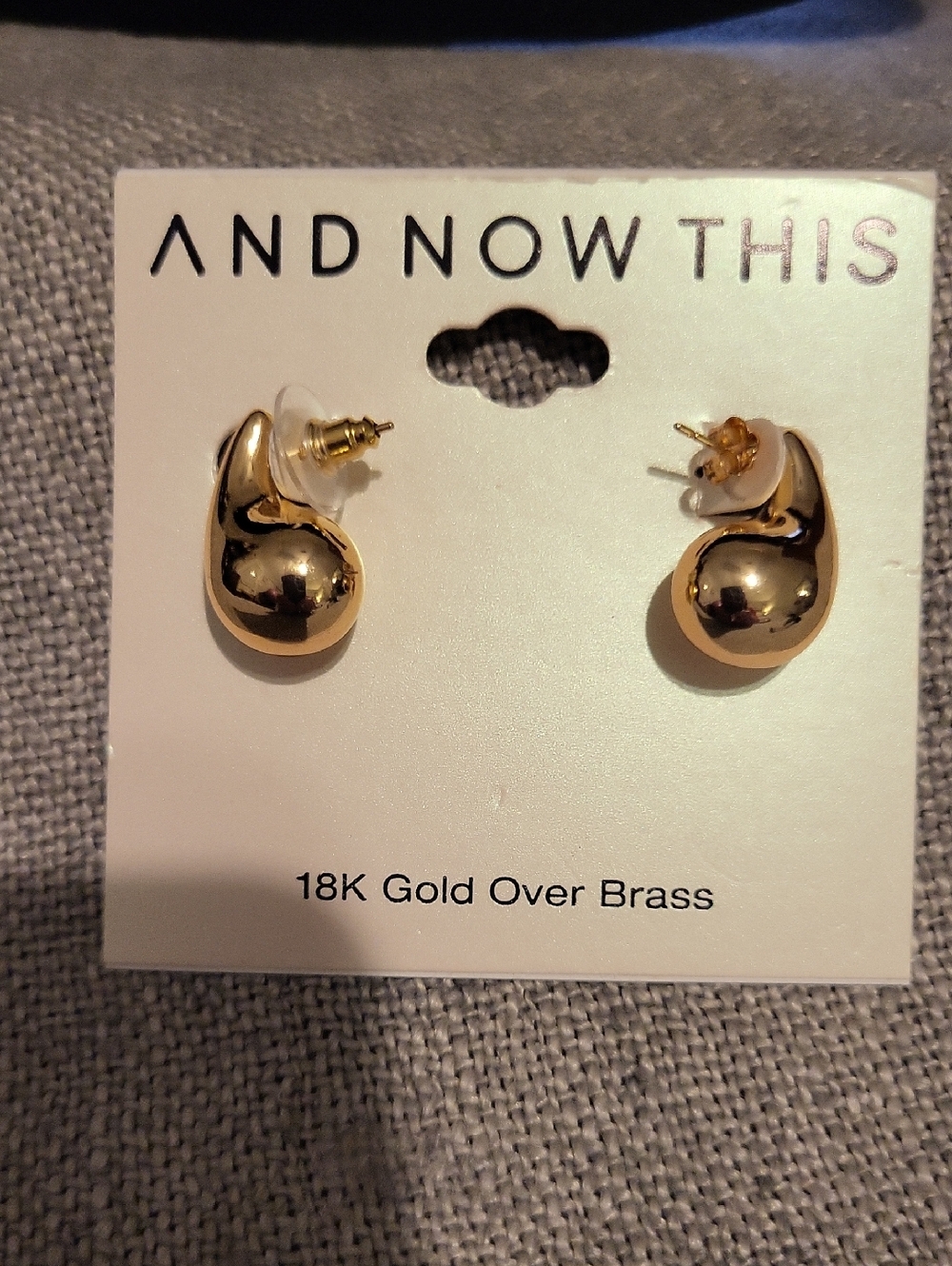 18k Gold Over Brass Pepper Earrings